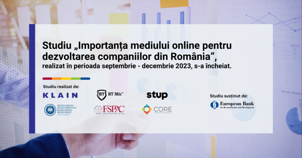 Studiu - Importanța mediului online pentru dezvoltarea companiilor din România